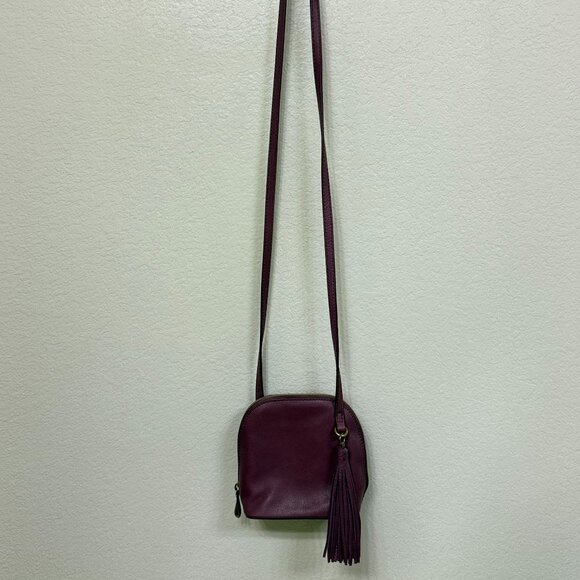 HOBO Fern Crossbody Burgundy Leather - Picture 1 of 4